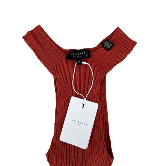 Ted Baker London Feoniix Knit Halter Rib Top ( S ) - Picture 6 of 6